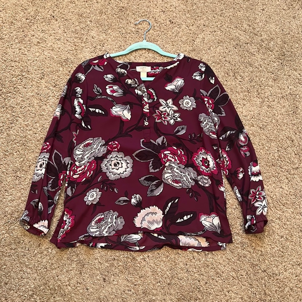 LOFT | Floral Blouse